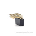 Conector hembra de 2,54 mm de doble fila en ángulo recto